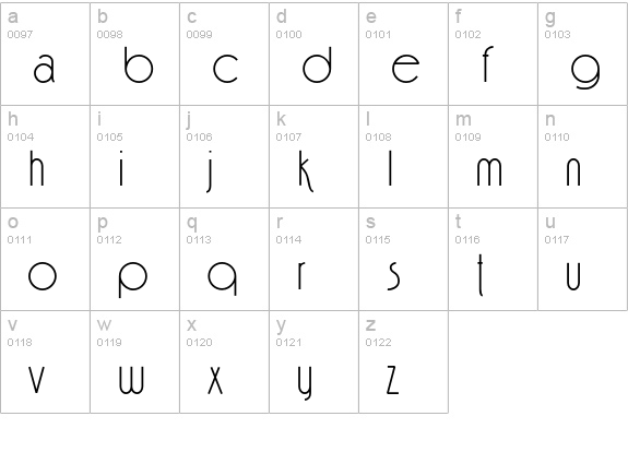 FinaHeavy lowercase a-z preview