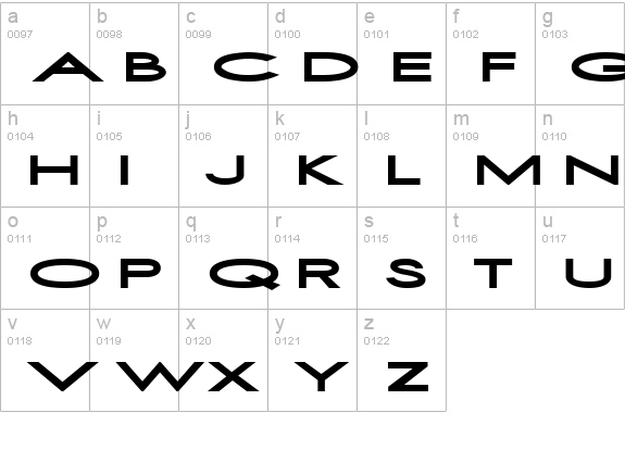 First Blind 2 lowercase a-z preview