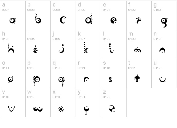 Fish in the bathroom lowercase a-z preview