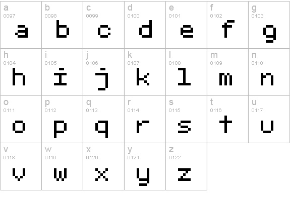 fixed_v01 lowercase a-z preview