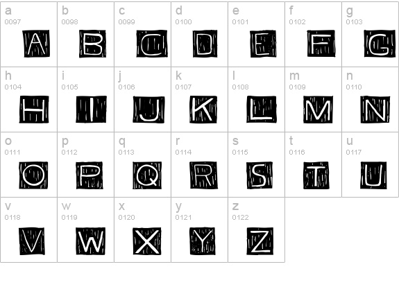 FKAFont Regular lowercase a-z preview