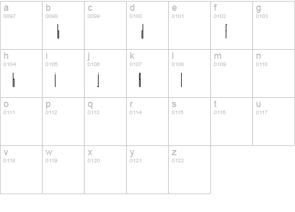 FlacoSolid lowercase a-z preview