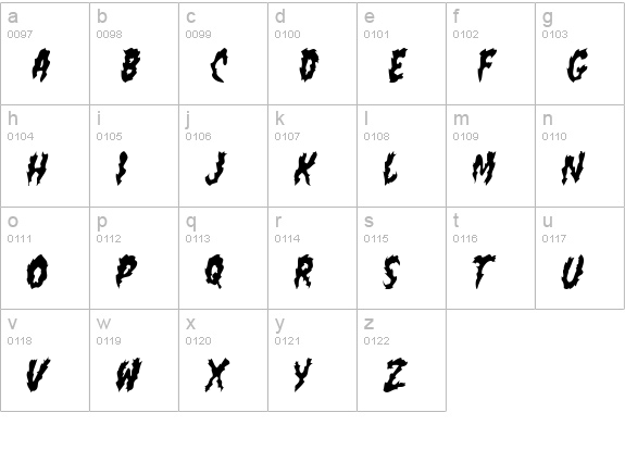 flamin poo lowercase a-z preview