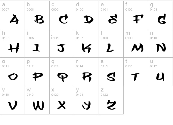 Flashit lowercase a-z preview