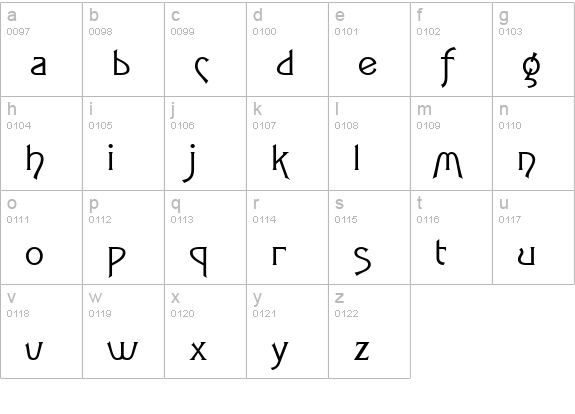 Fletch Wide Normal lowercase a-z preview