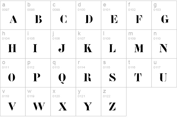 Flightcase lowercase a-z preview