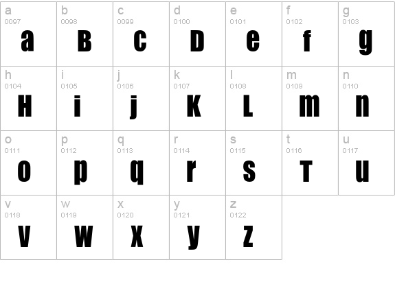 FlipFlop lowercase a-z preview