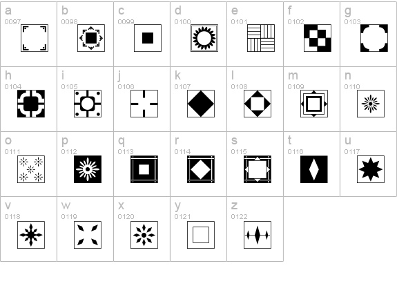 Floor Tile Patterns, Pt. 2 JL lowercase a-z preview
