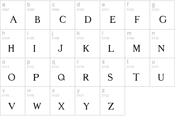 FLOWER GARDEN lowercase a-z preview