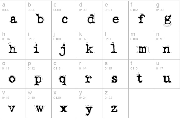 Fluoxetine lowercase a-z preview