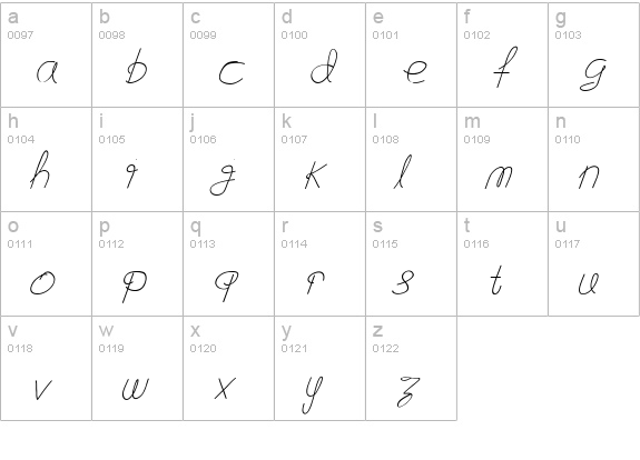 Flying Without Wings Bold lowercase a-z preview