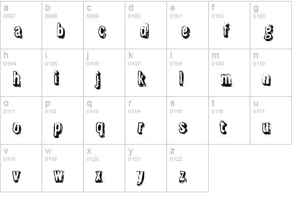 Flyswim lowercase a-z preview