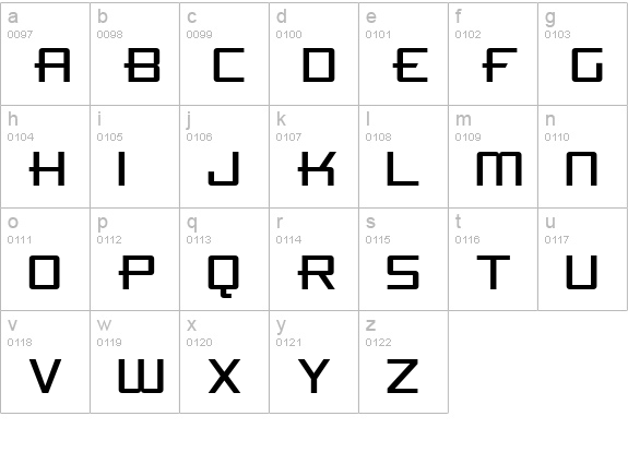 FlywheelSquare lowercase a-z preview