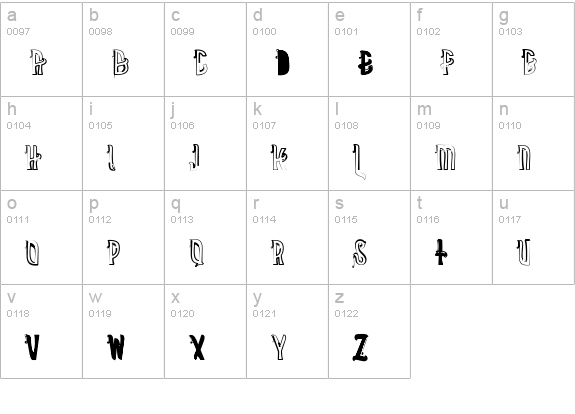 Folksbeatyou lowercase a-z preview