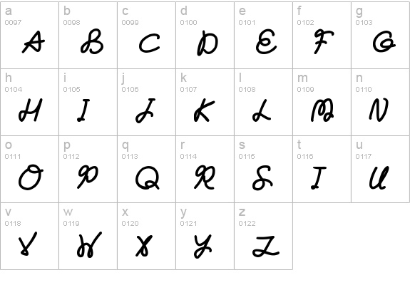 Forever
 lowercase a-z preview