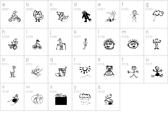 ForKids lowercase a-z preview