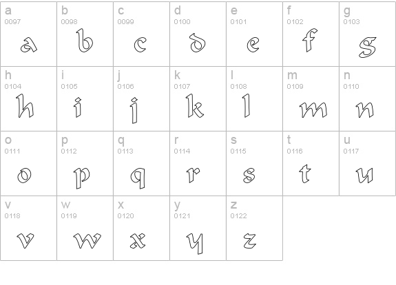 FormalScript-Regular Ho lowercase a-z preview