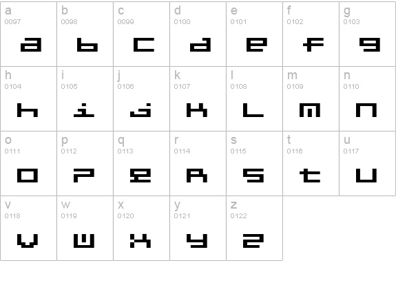 Formant237Book lowercase a-z preview