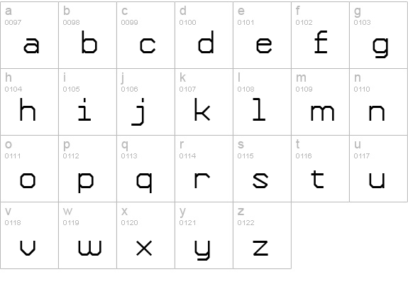 Formation DemiBold lowercase a-z preview