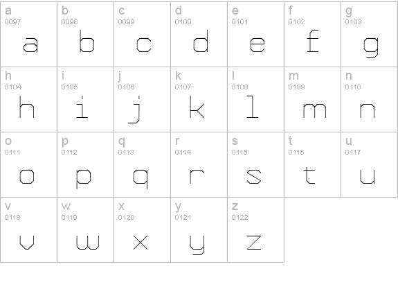 Formation ExtraLight lowercase a-z preview