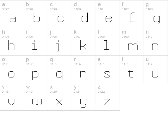 Formation UltraLight lowercase a-z preview