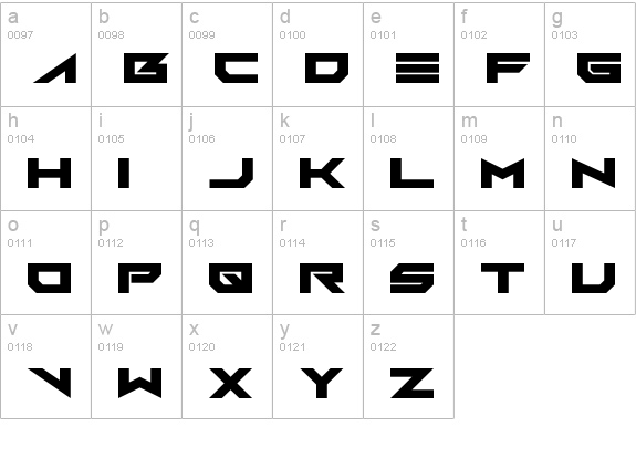 FoughtKnight Victory lowercase a-z preview