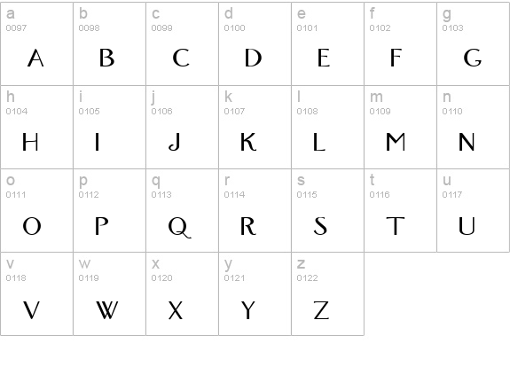 Fox lowercase a-z preview