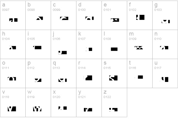 FPeep-ScrewedUp lowercase a-z preview