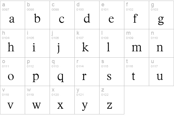 FranciscoSerial-Light-Regular lowercase a-z preview