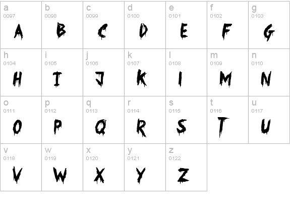 Frankenweenie lowercase a-z preview