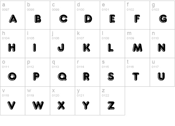 FrankfurterEF-Highlight lowercase a-z preview