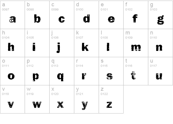 Frankie lowercase a-z preview