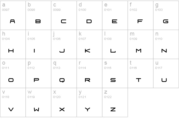Fraulein lowercase a-z preview