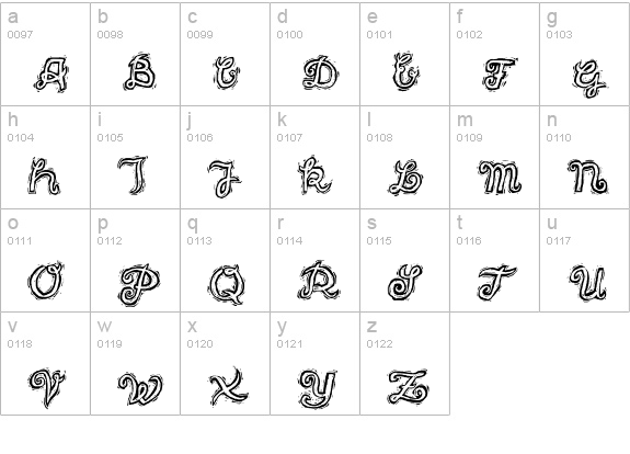 freak lowercase a-z preview