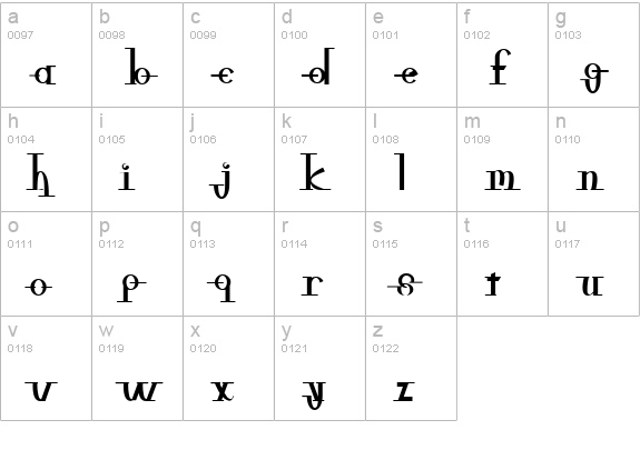 freeble lowercase a-z preview