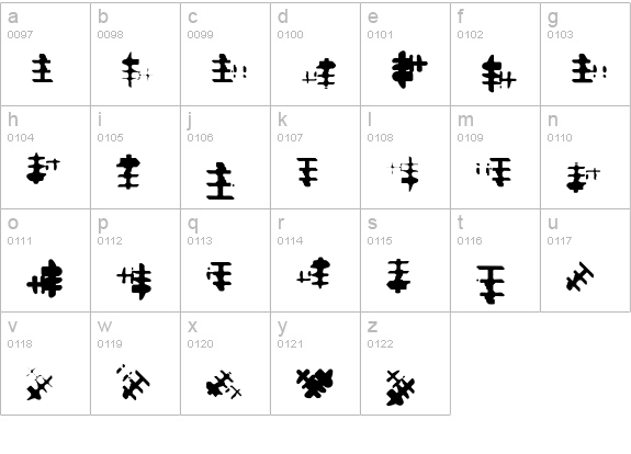 Freeform-Two lowercase a-z preview