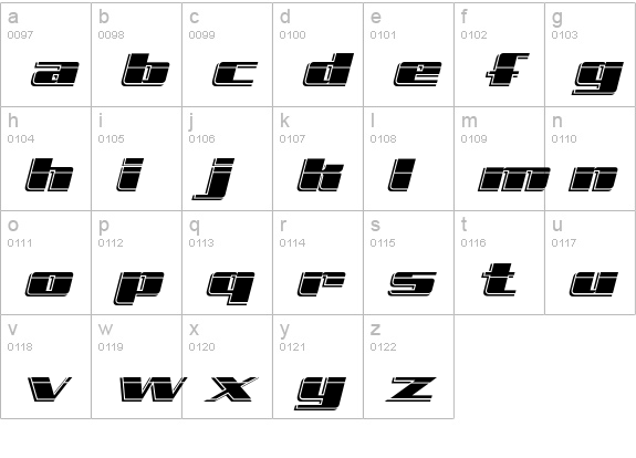 FreeLine-CruiseExpress lowercase a-z preview