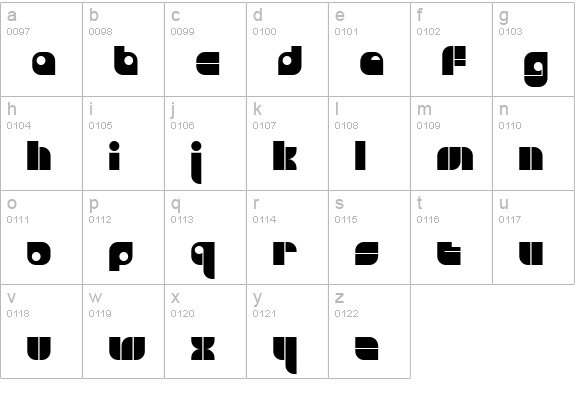 Freestyle lowercase a-z preview