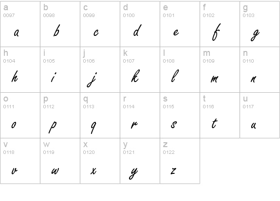 FreestyleScrD lowercase a-z preview