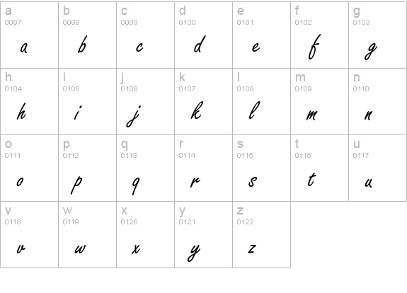 FreestyleScrDEE lowercase a-z preview
