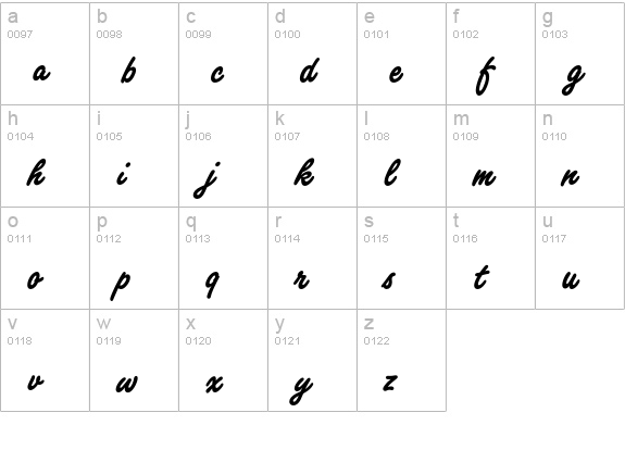 FreestyleScriptEF-BoldAlt lowercase a-z preview