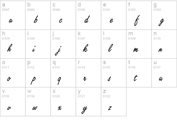 FreestyleScriptEF-RegAlt lowercase a-z preview