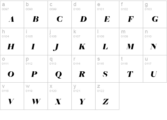 FreightBigBlackItalicSC lowercase a-z preview