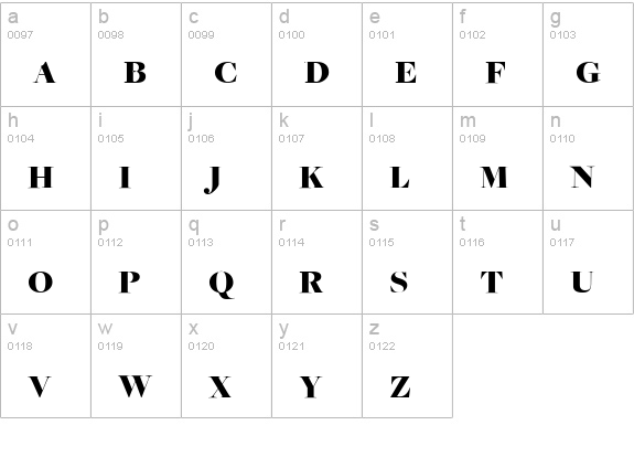 FreightBigBlackSC lowercase a-z preview