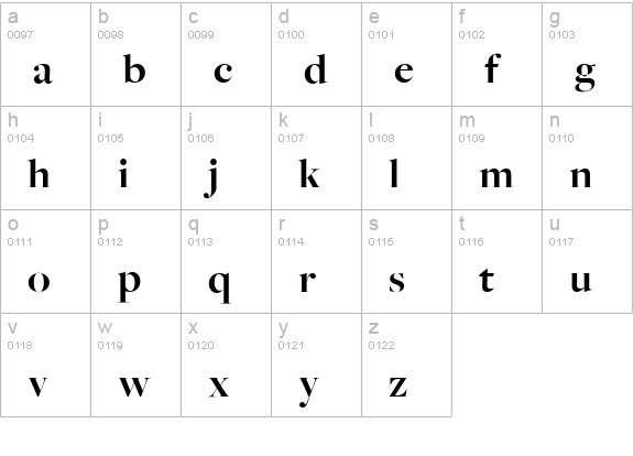 FreightBigBold lowercase a-z preview