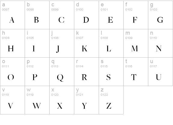 FreightBigBookSC lowercase a-z preview