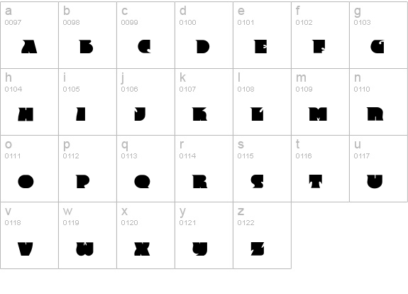 Frency-Normal lowercase a-z preview