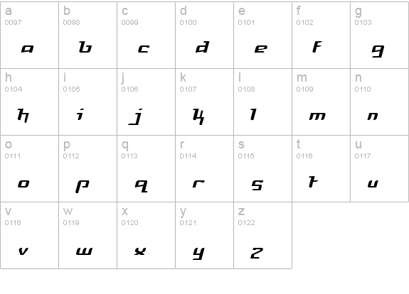 Freya Light lowercase a-z preview