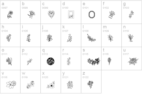 From the garden lowercase a-z preview