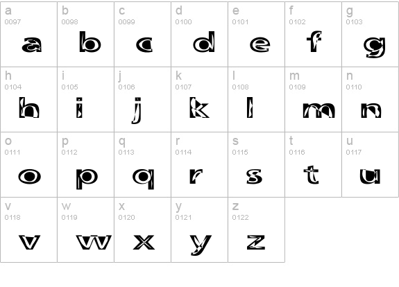 FruitbasketUpset lowercase a-z preview